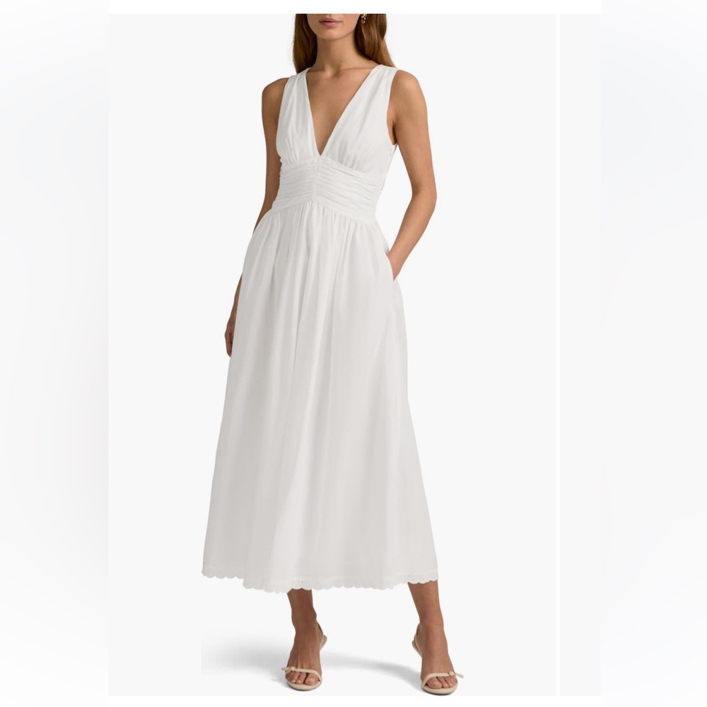 Favorite Daughter - White Sleeveless Empire-Waist Dress